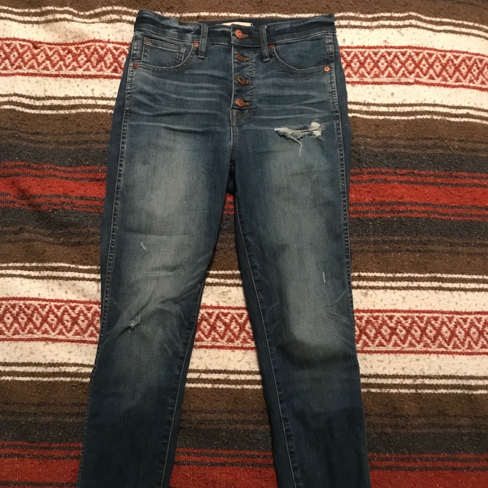 High waisted, button up Madewell jeans